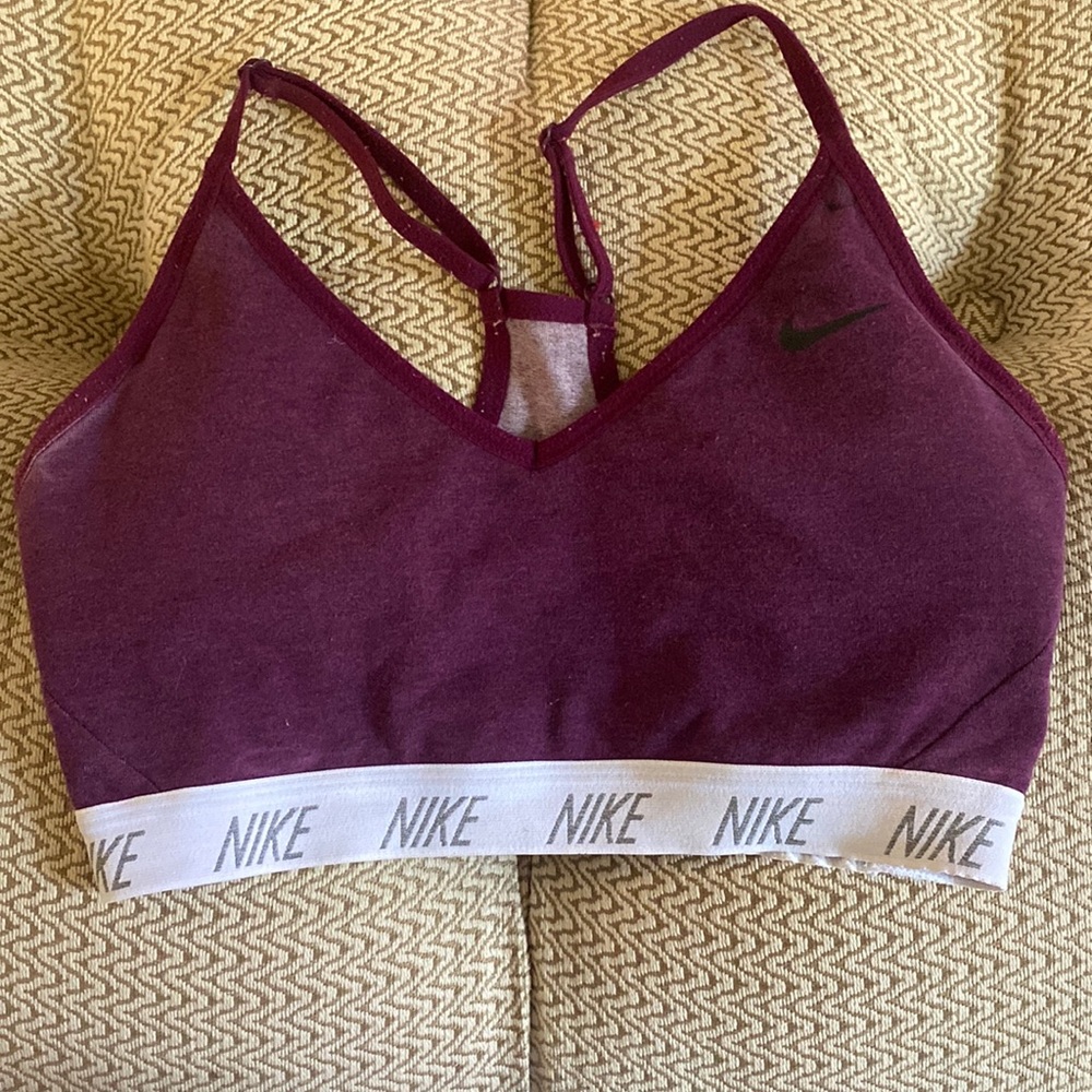 Nike maroon sports bra